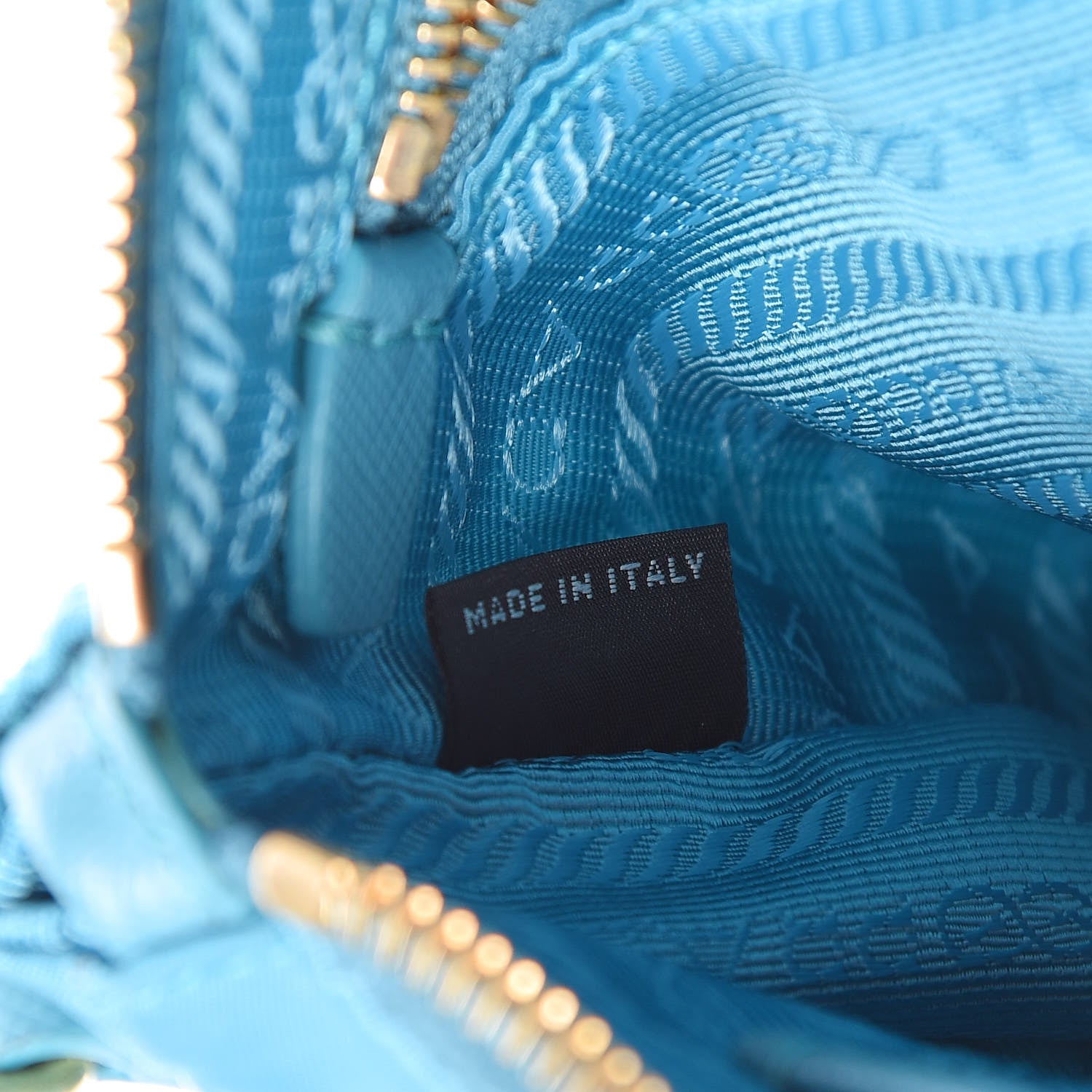 Prada Tessuto Nylon Saffiano Crossbody Bag Turchese 7 of 10