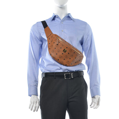 MCM Visetos Stark Belt Bag Cognac 2 of 9