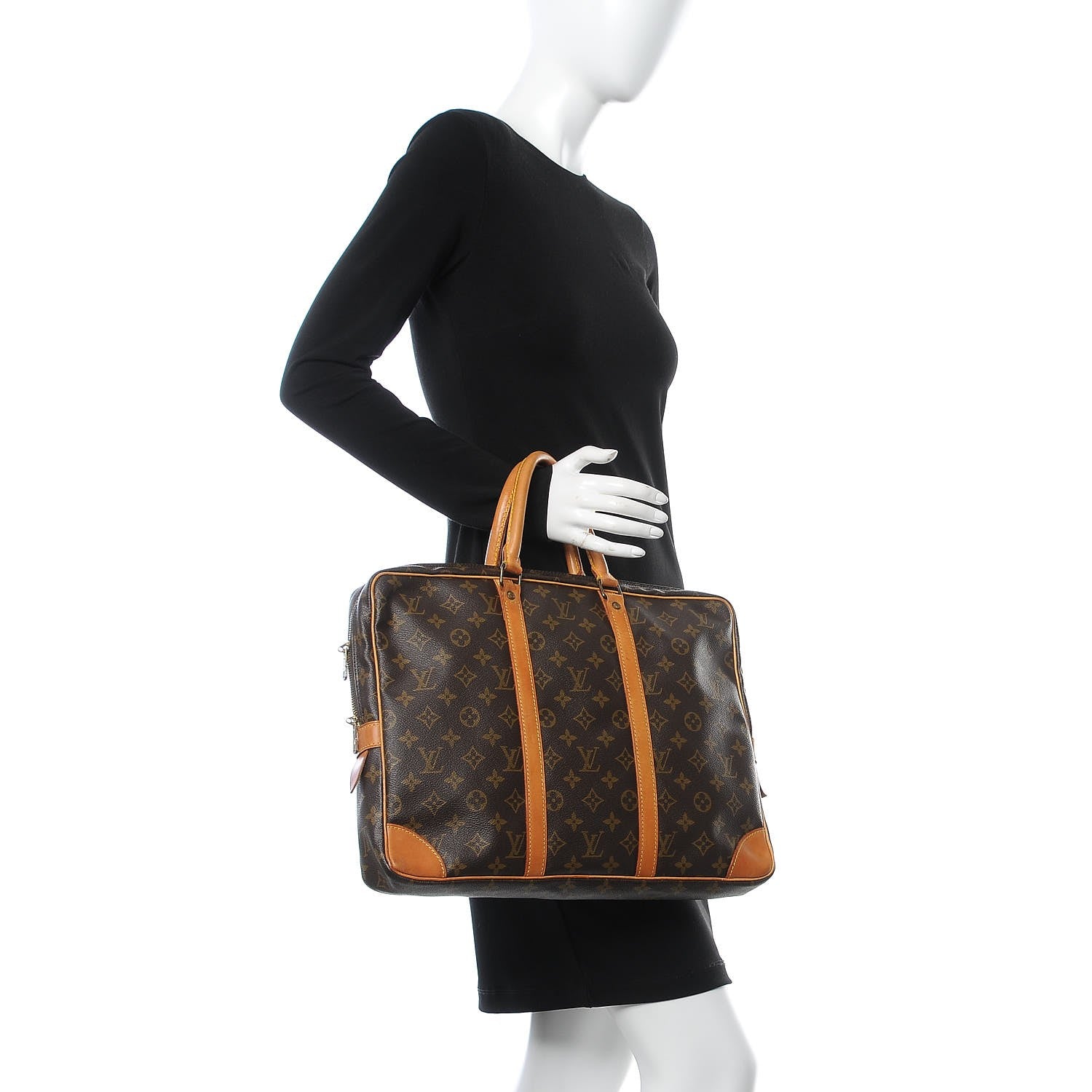 Louis Vuitton Monogram Porte Documents Voyage Briefcase 2 of 15