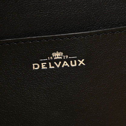 Delvaux Linen Canvas Supple Calfskin Pin Daily Surpique Bucket Naturel Black 6 of 11