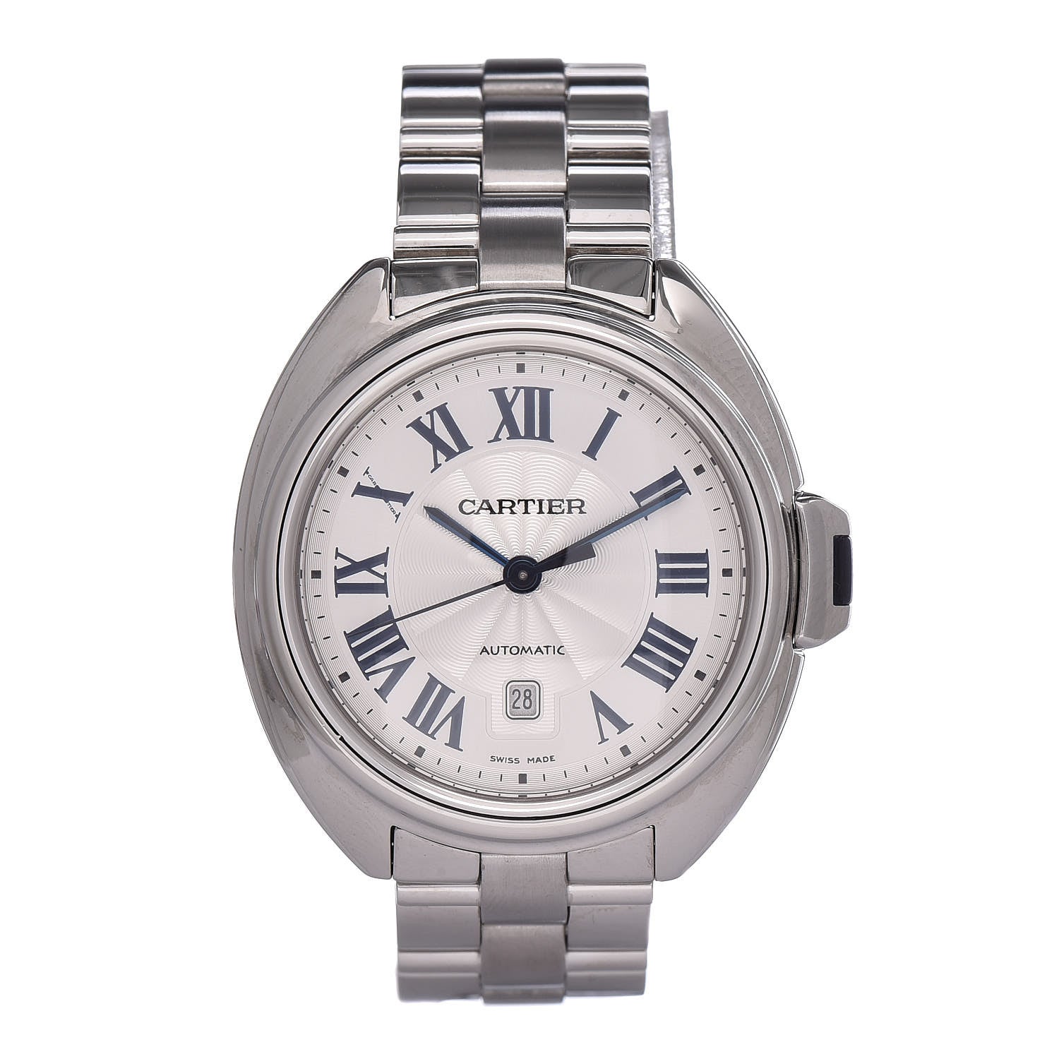 Cartier Stainless Steel 31mm Cle De Automatic Watch 1 of 9
