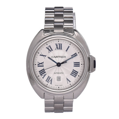 Cartier Stainless Steel 31mm Cle De Automatic Watch 1 of 9