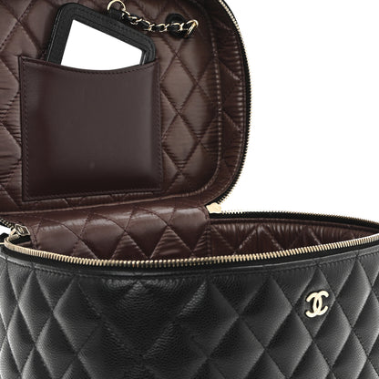 Chanel Caviar Quilted Large Vanity Pouch Black 5 of 11