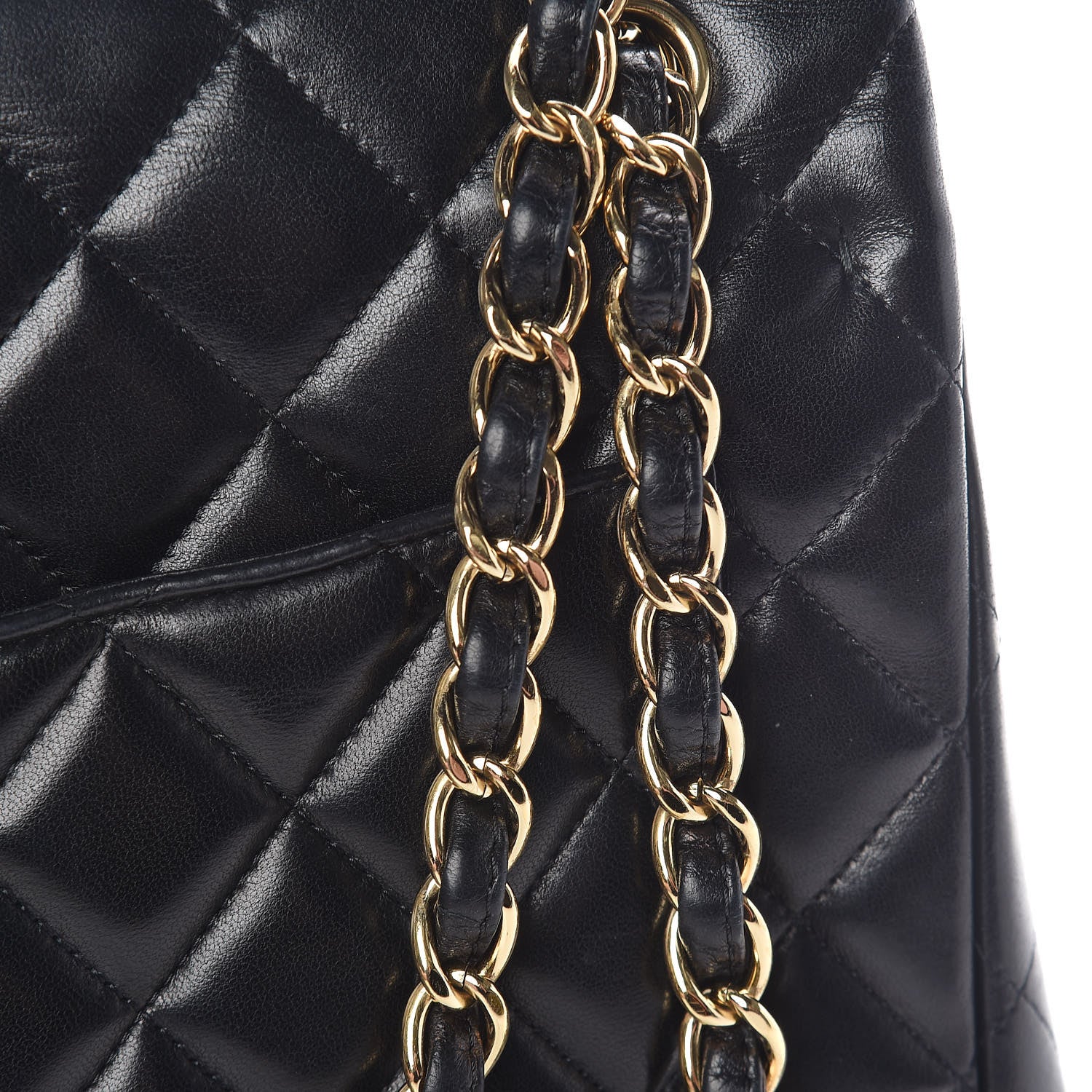 Chanel Lambskin Quilted Maxi Single Flap Black 14 of 23