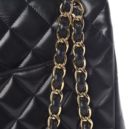 Chanel Lambskin Quilted Maxi Single Flap Black 14 of 23