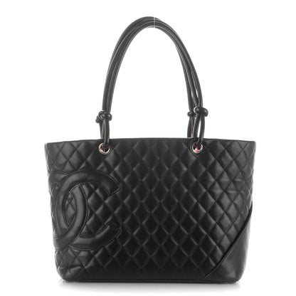 Chanel Calfskin Quilted Large Cambon Tote Black 1 of 7