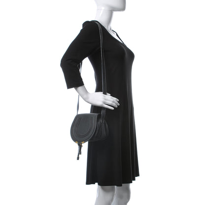 Chloe Calfskin Mini Marcie Round Crossbody Bag Black 2 of 11