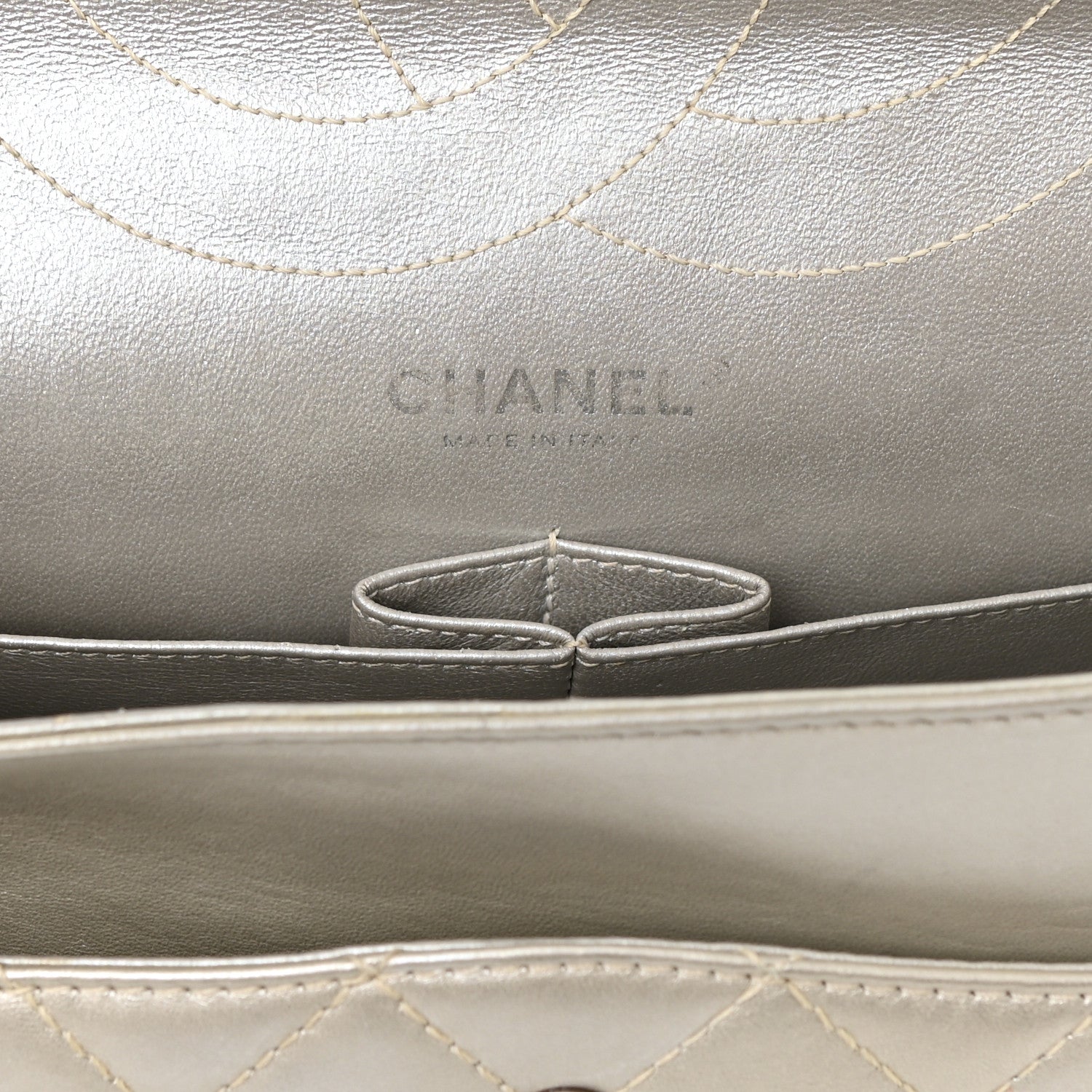 Chanel Metallic Lambskin Quilted 2.55 Reissue 227 Flap Silver 6 of 12