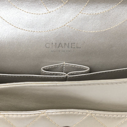 Chanel Metallic Lambskin Quilted 2.55 Reissue 227 Flap Silver 6 of 12