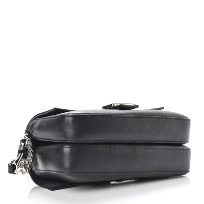 Fendi Vitello Dolce Elaphe Monster Eyes Micro Double Baguette Black Naturale 4 of 10