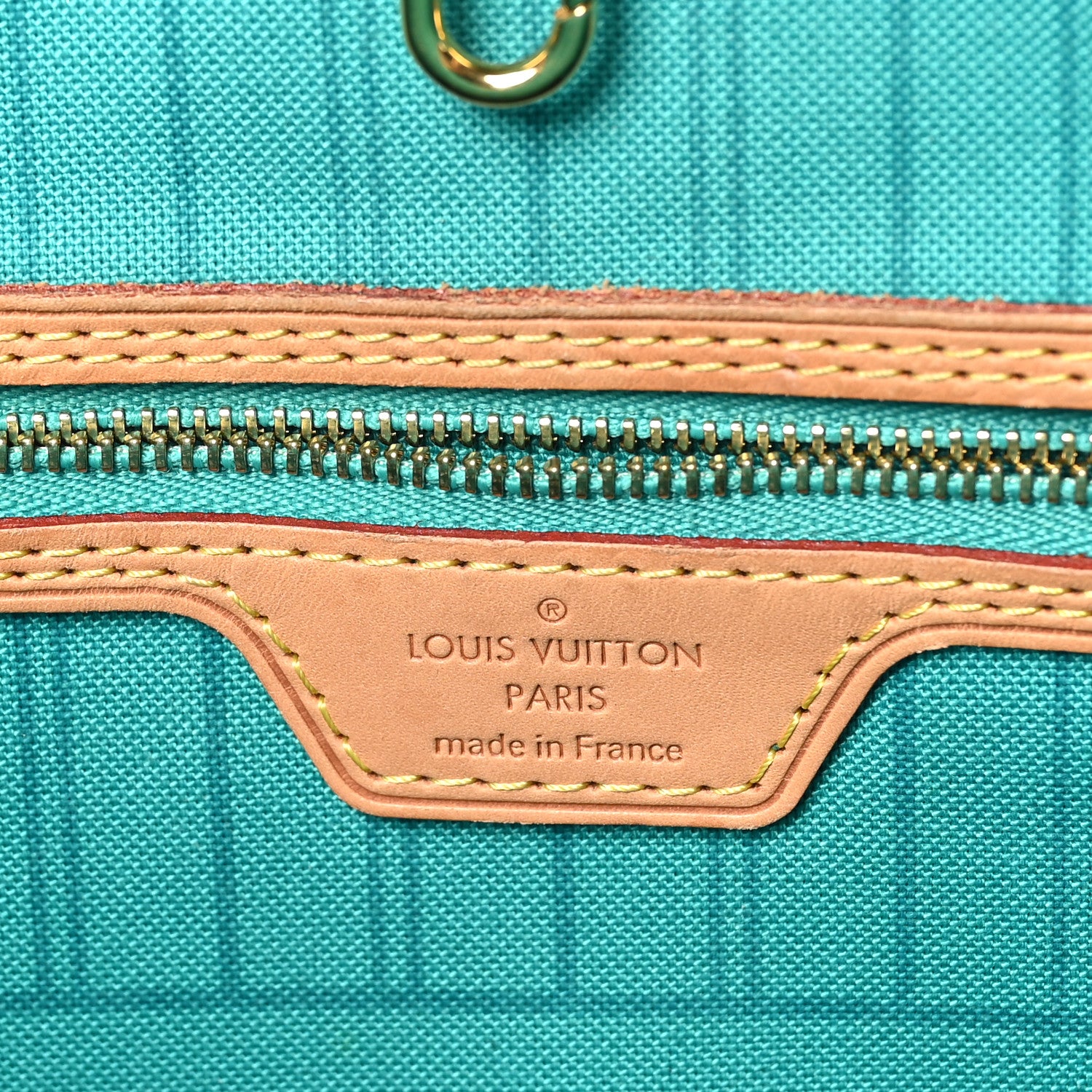 Louis Vuitton Monogram V Neverfull MM Turquoise 7 of 13