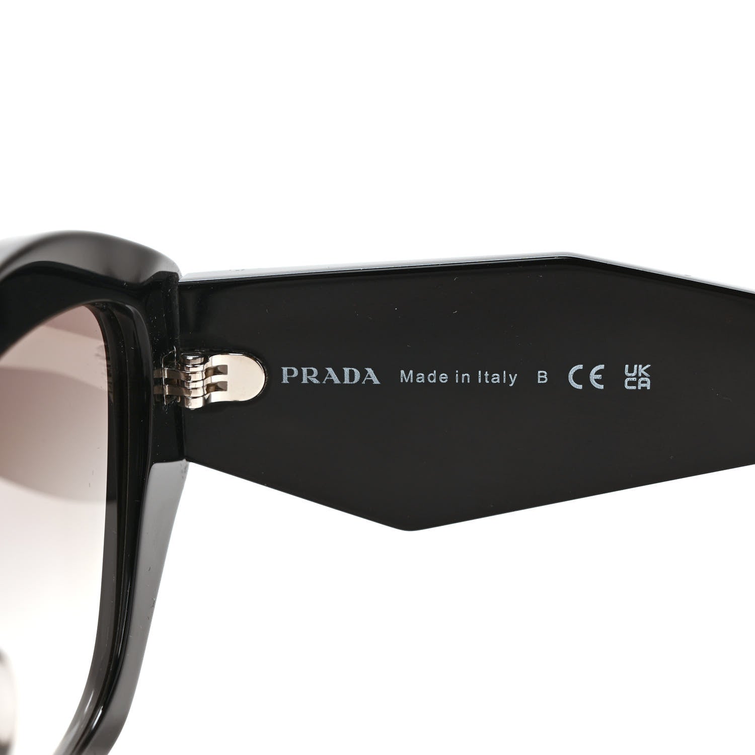 Prada Acetate Symbole Sunglasses SPR 07Y Black 6 of 8