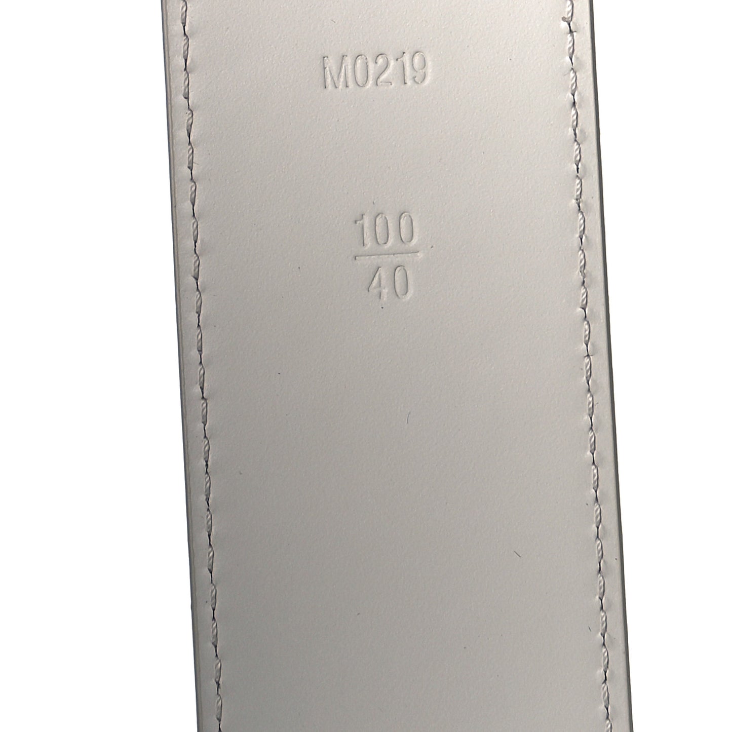 PVC Monogram 40mm LV Initiales Reversible Belt 100 40 Iridescent Prism