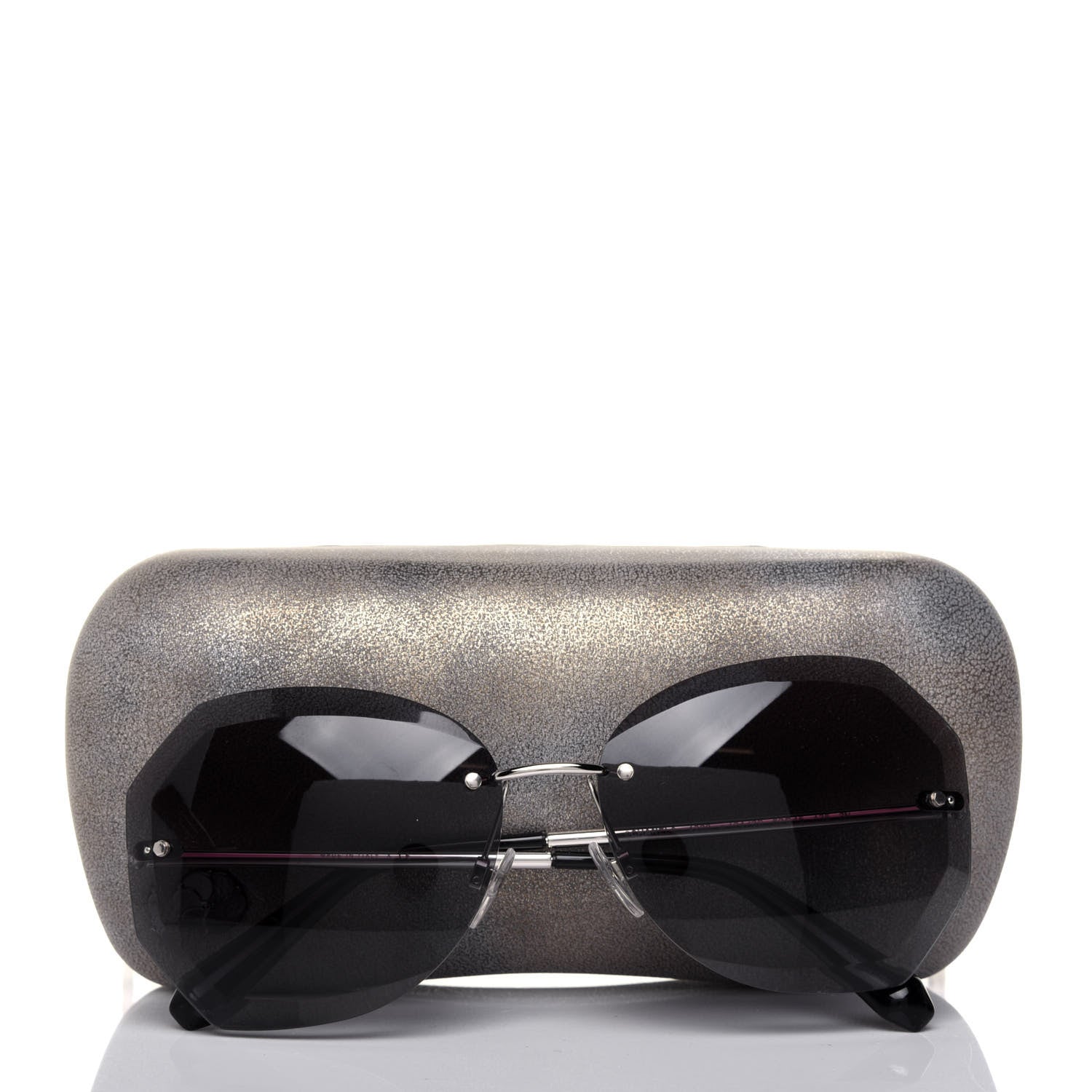 Chanel Metal Spring Round Sunglasses 4220 Silver 8 of 8