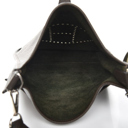 Hermes Taurillon Clemence Evelyne III PM Vert de Gris 5 of 8
