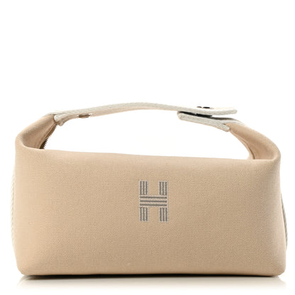 Hermes Canvas Small Bride-A-Brac Pouch Natural 1 of 6