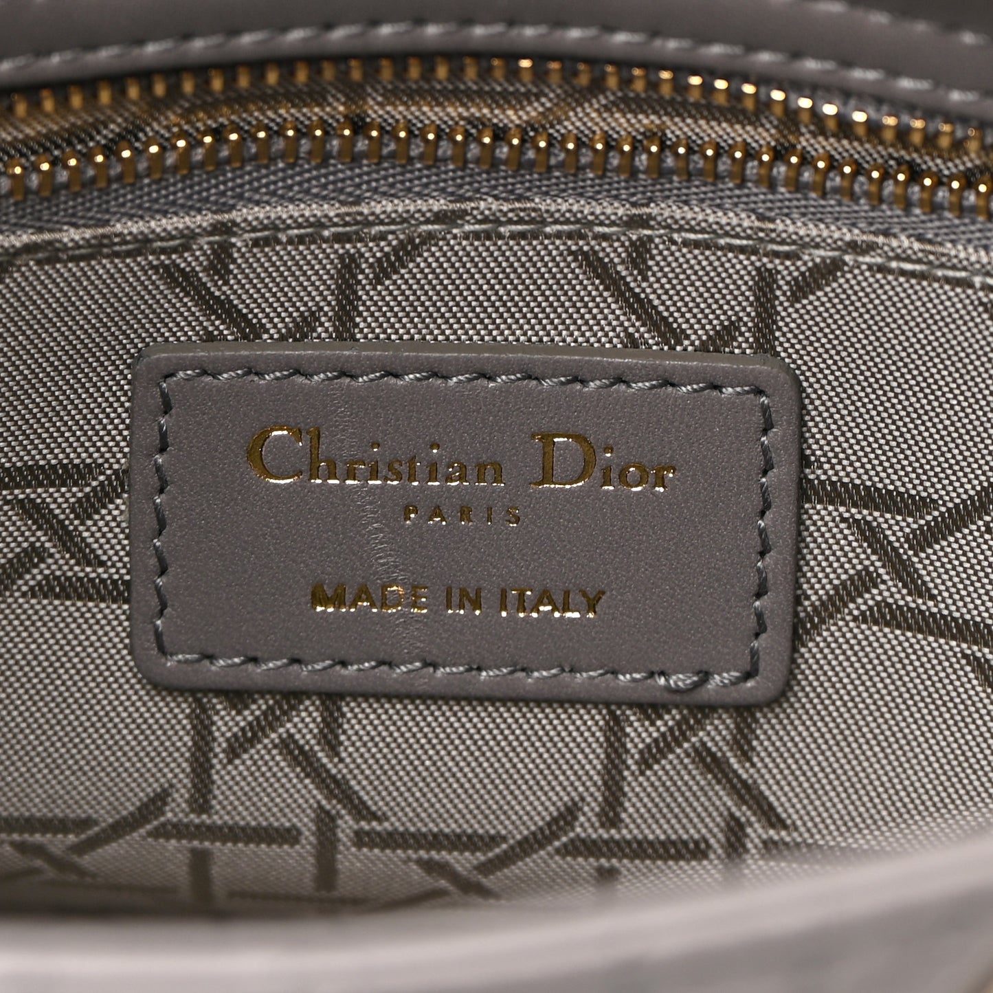 Lambskin Cannage Small My ABCDior Lady Dior Grey