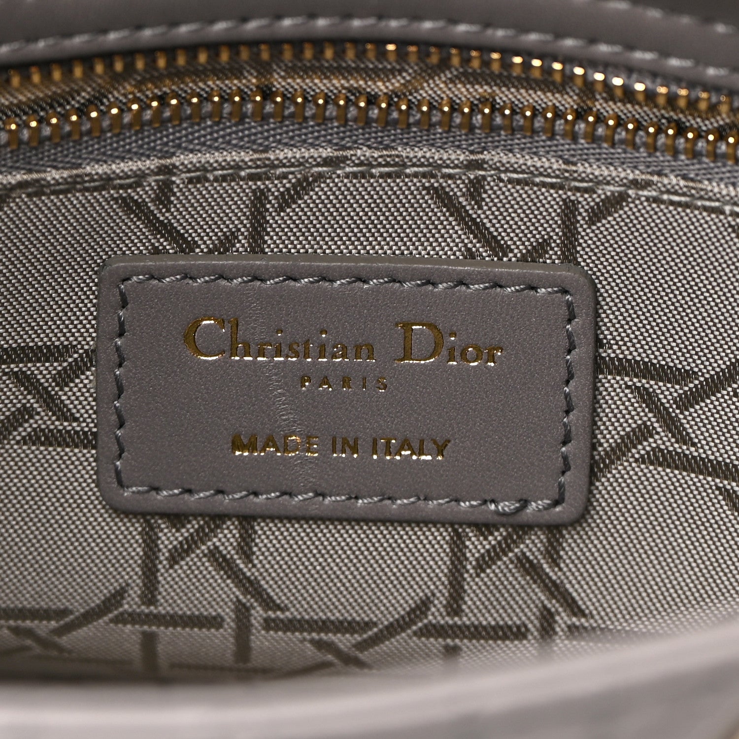 Christian Dior Lambskin Cannage Small My ABCDior Lady Dior Grey 6 of 10