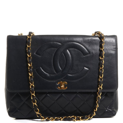 Chanel Lambskin XL Jumbo CC Flap Black 1 of 9