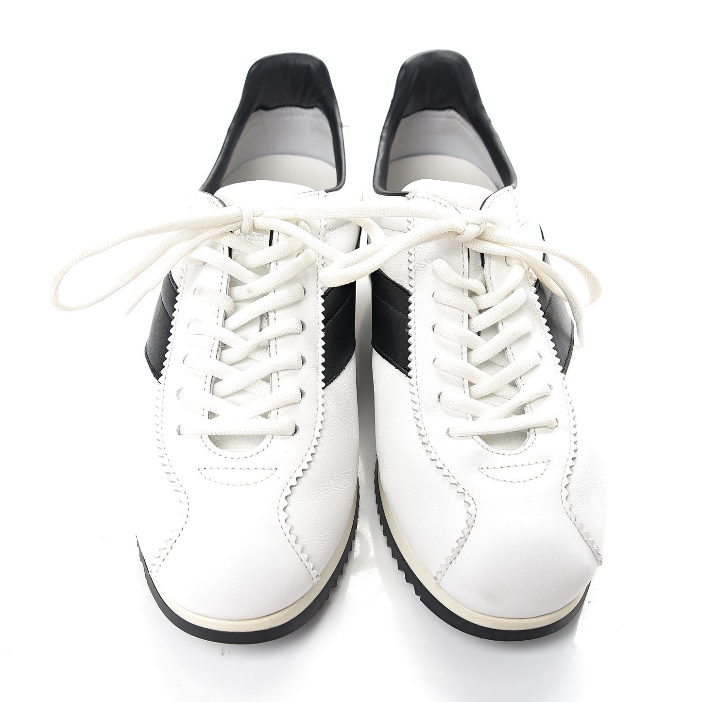Calfskin Mix Diorun Sneakers 37.5 Optic White