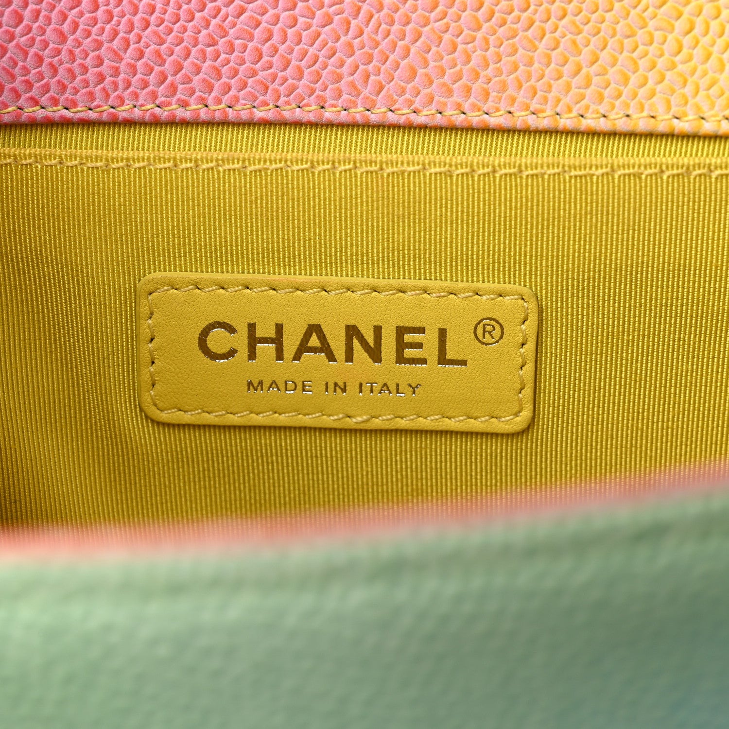 Chanel Caviar Quilted Medium Cuba Rainbow Boy Flap Multicolor 6 of 9