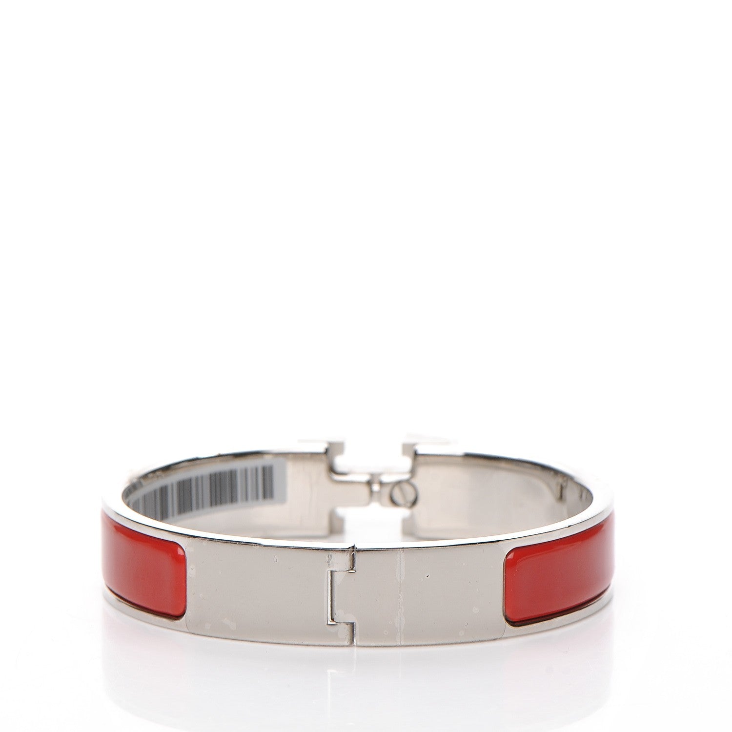 Hermes Enamel Narrow Clic Clac H Bracelet PM Rouge Amarante 4 of 4