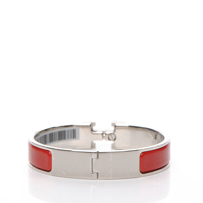 Hermes Enamel Narrow Clic Clac H Bracelet PM Rouge Amarante 4 of 4
