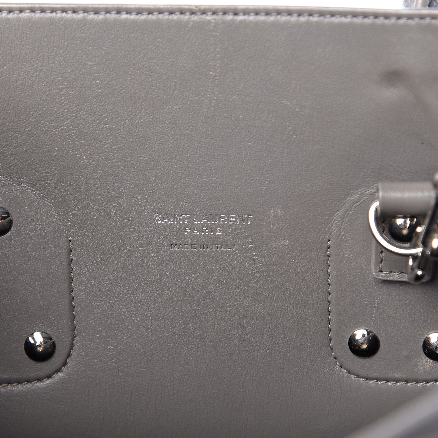 Grained Calfskin Small Sac De Jour Fog
