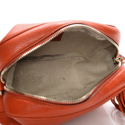 Gucci Pebbled Calfskin Small Soho Disco Bag Sun Orange 5 of 7