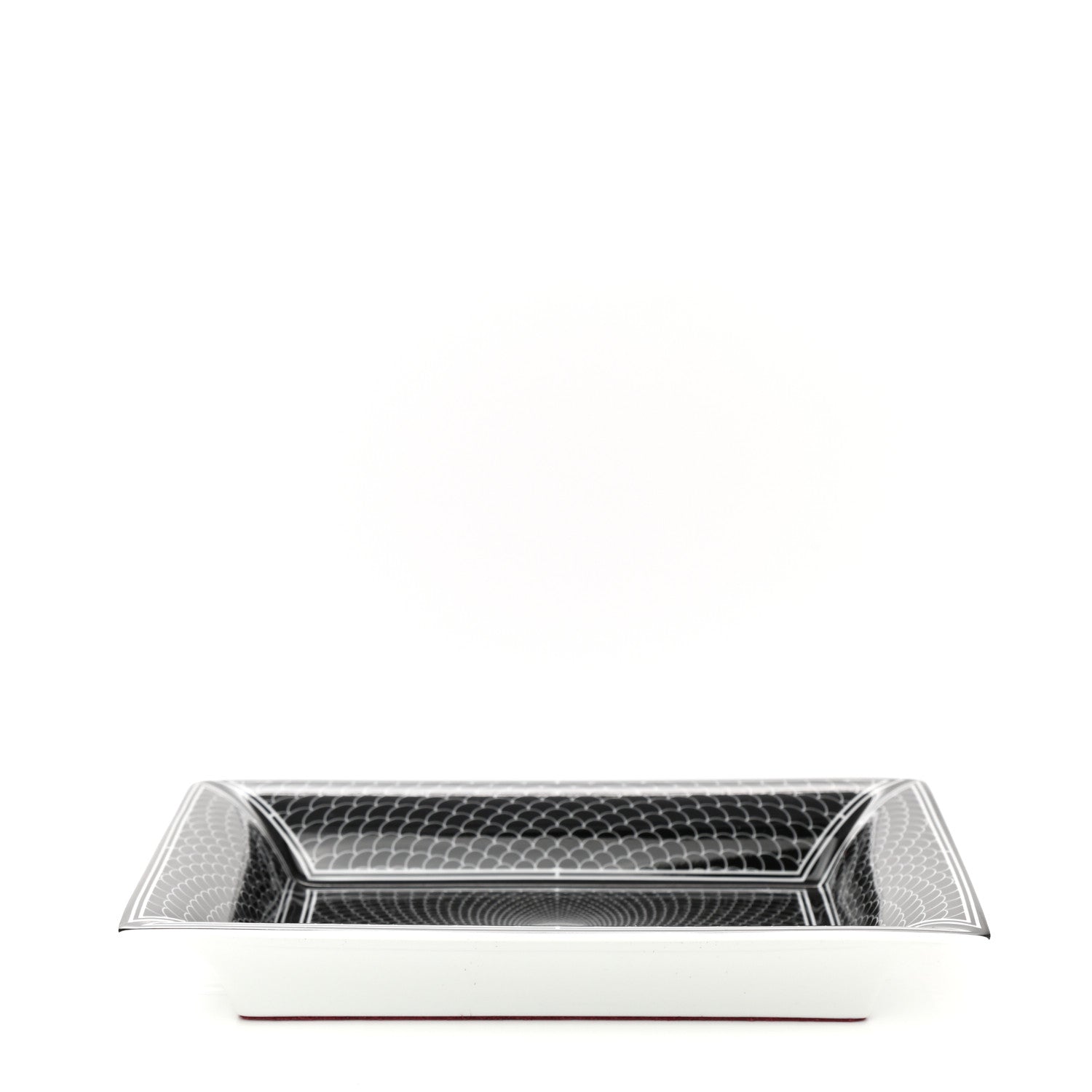 Hermes Porcelain H Deco Change Tray Black 4 of 8