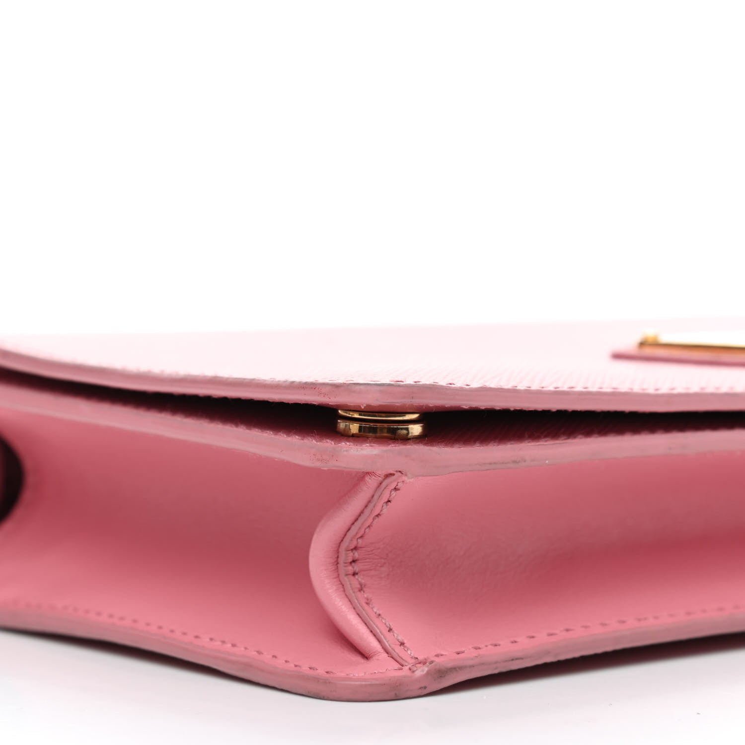 Prada Saffiano Soft Calf Bandoliera Chain Crossbody Bag Petalo 7 of 8