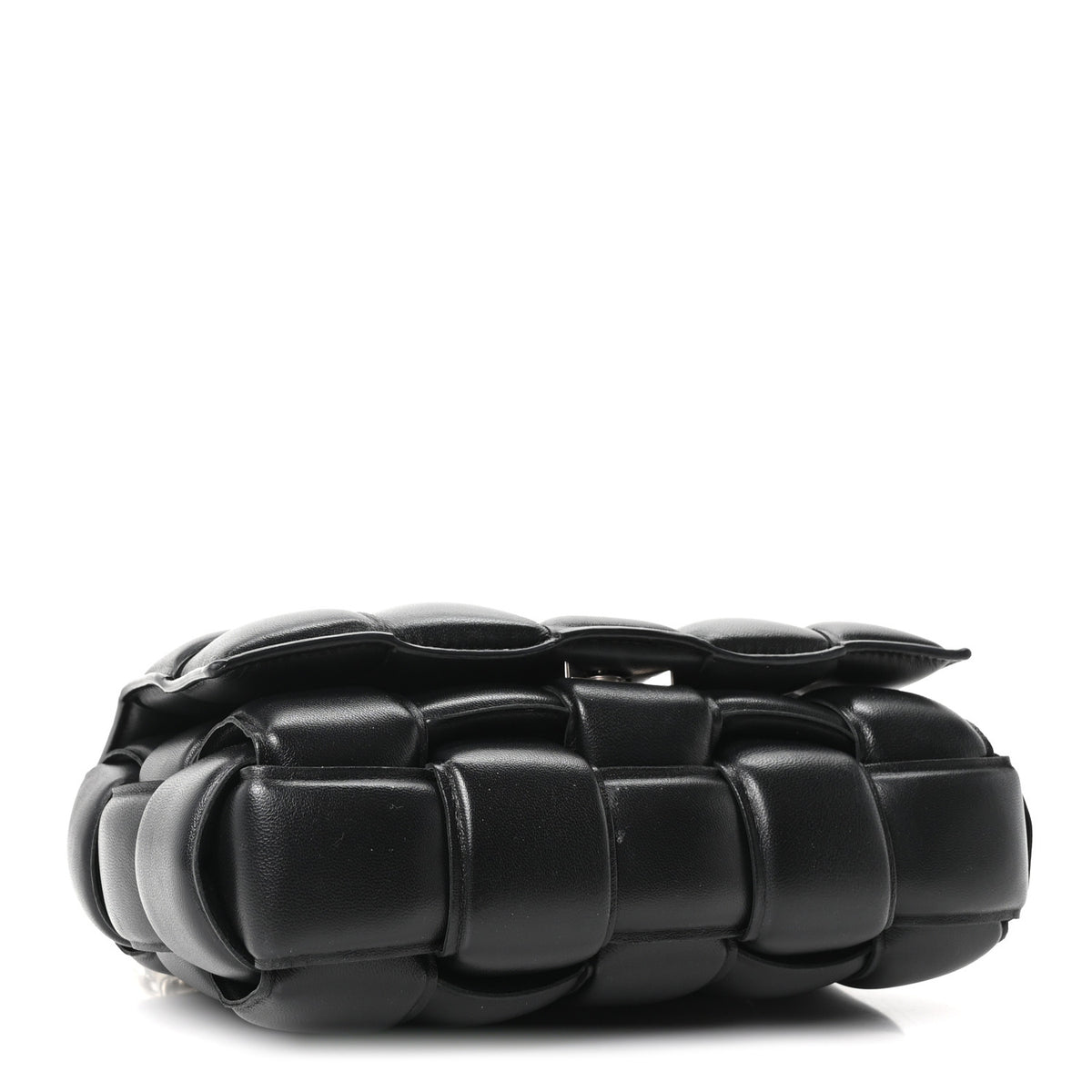 Bottega Veneta Lambskin Maxi Intreccio Padded Chain Cassette Crossbody Bag Black 4 of 9