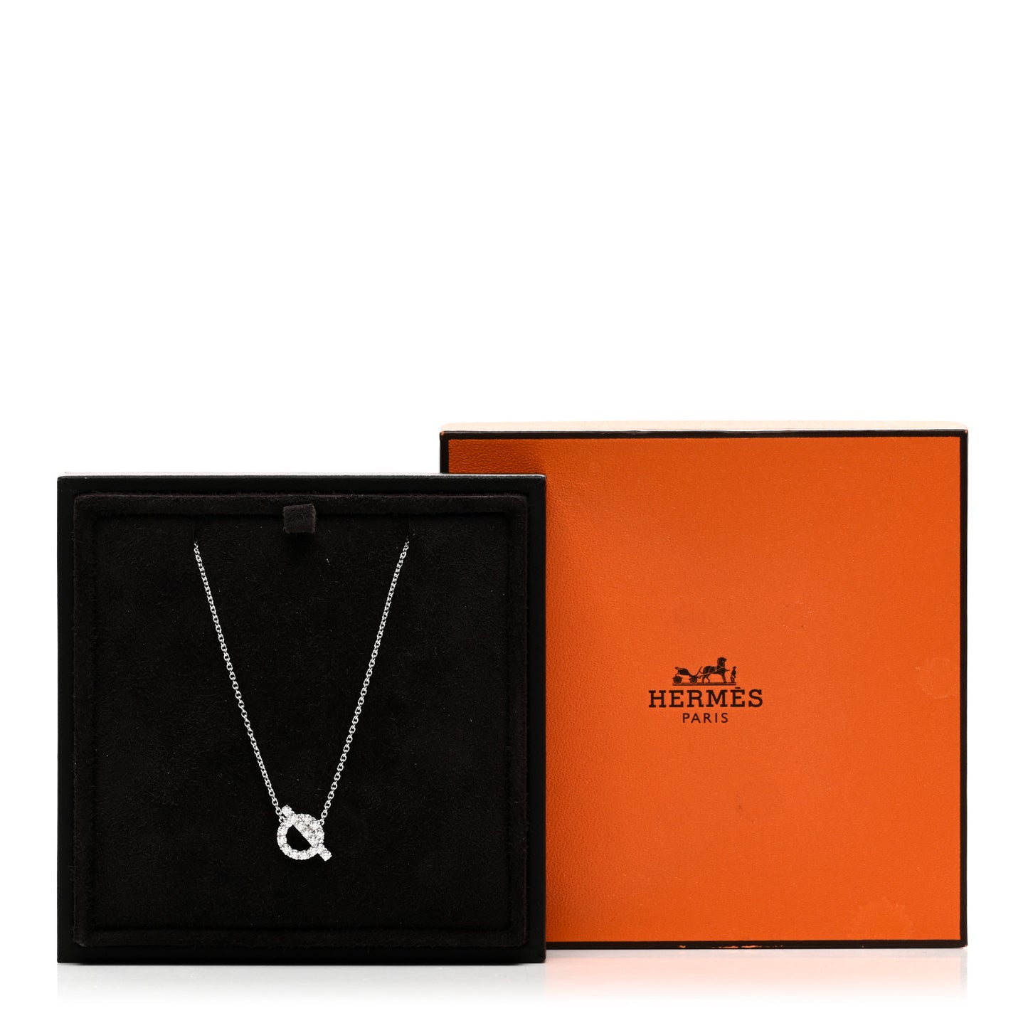 18K White Gold Diamond Finesse Pendant Necklace