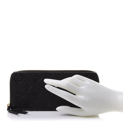 Louis Vuitton Empreinte Clemence Wallet Black 2 of 7