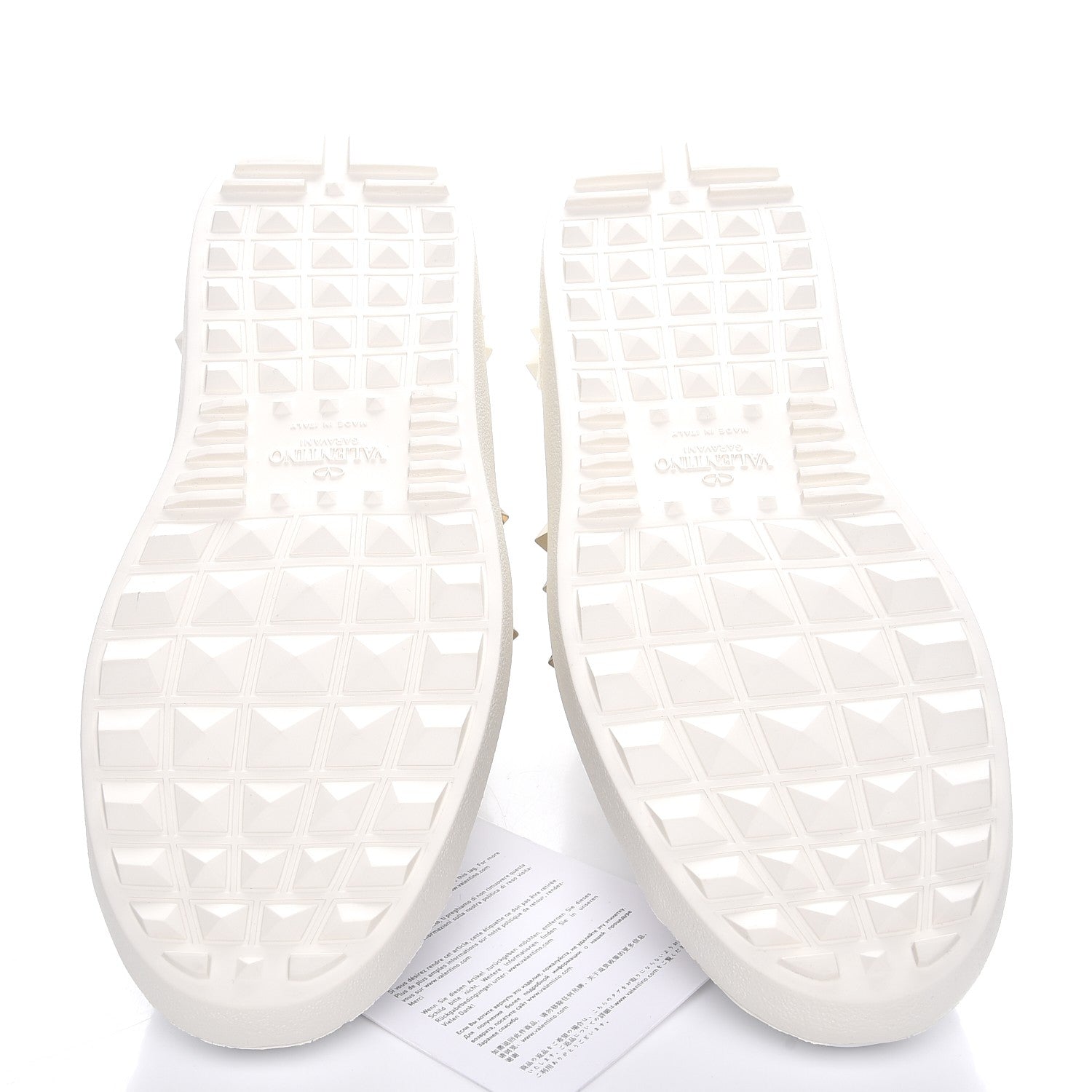 Valentino Garavani Calfskin Womens Rockstud Untitled Open Sneakers 39.5 White 5 of 11