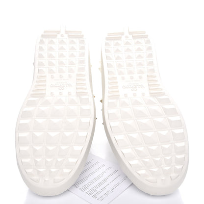 Valentino Garavani Calfskin Womens Rockstud Untitled Open Sneakers 39.5 White 5 of 11