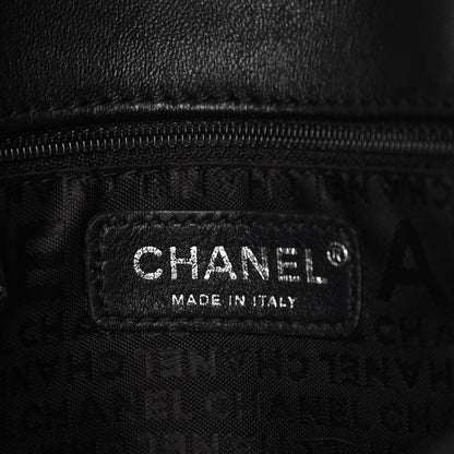 Chanel Glazed Crackled Calfskin Mademoiselle Flap Black 6 of 7