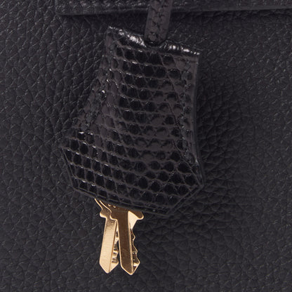Hermes Togo Lizard Kelly Retourne Touch 25 Black 32 of 34