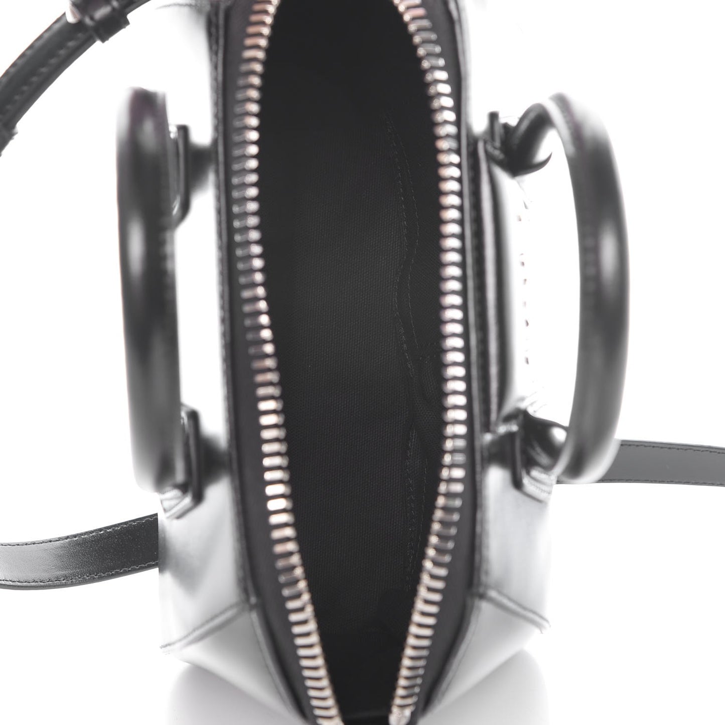 Shiny Lord Calfskin Mini Antigona Black