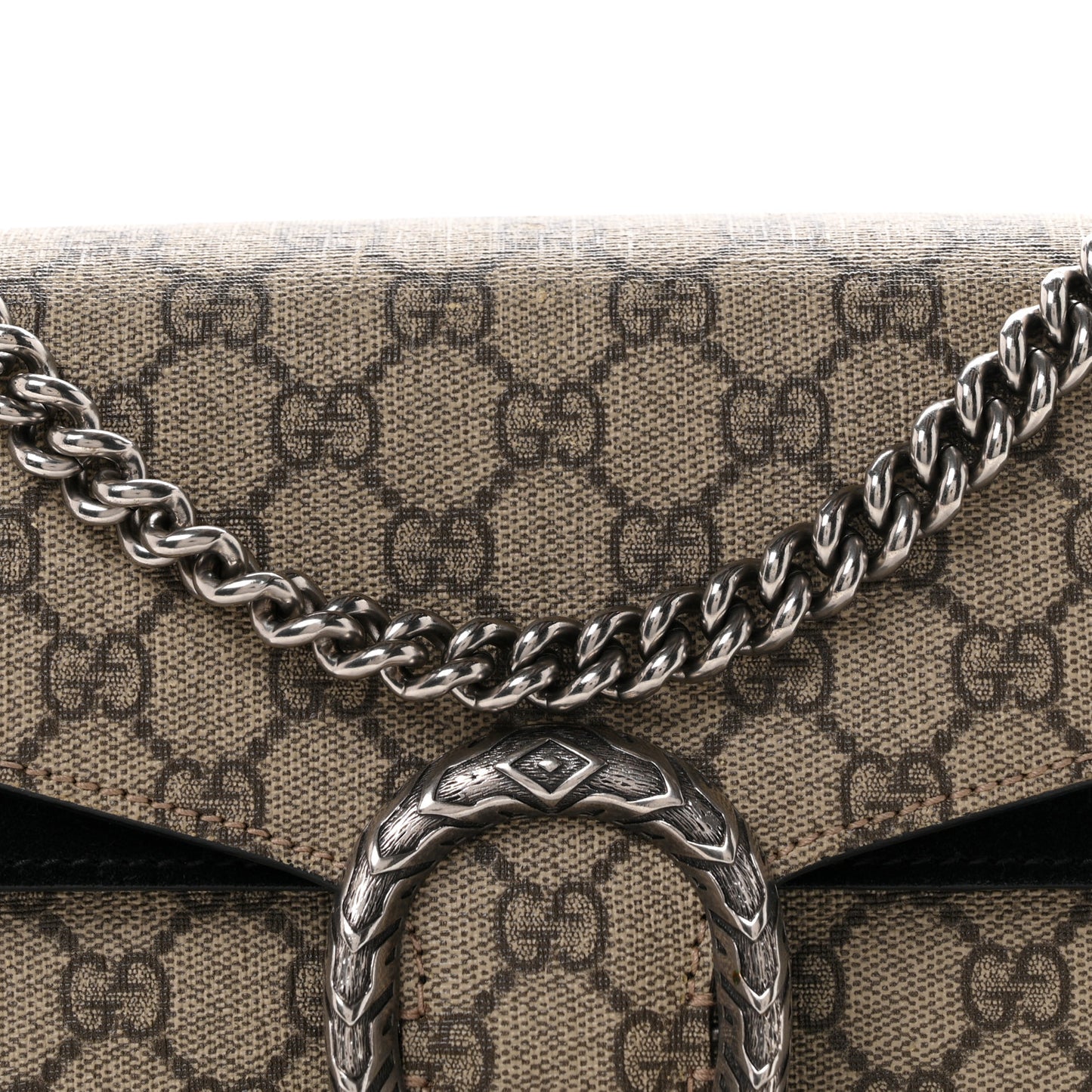 GG Supreme Monogram Small Dionysus Shoulder Bag Black