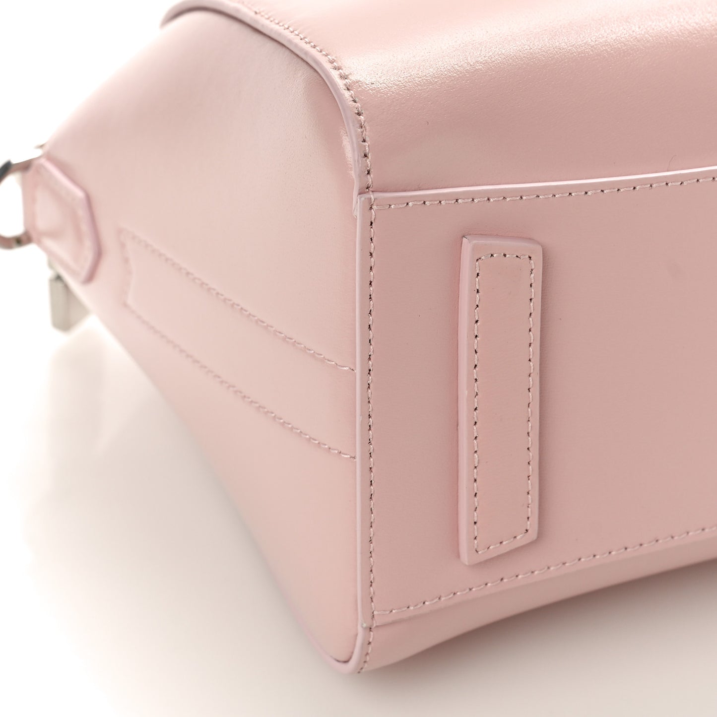 Shiny Lord Calfskin Mini Antigona Blush Pink