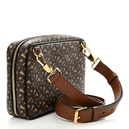 Burberry E-Canvas Monogram Camera Bag Bridle Brown 3 of 10