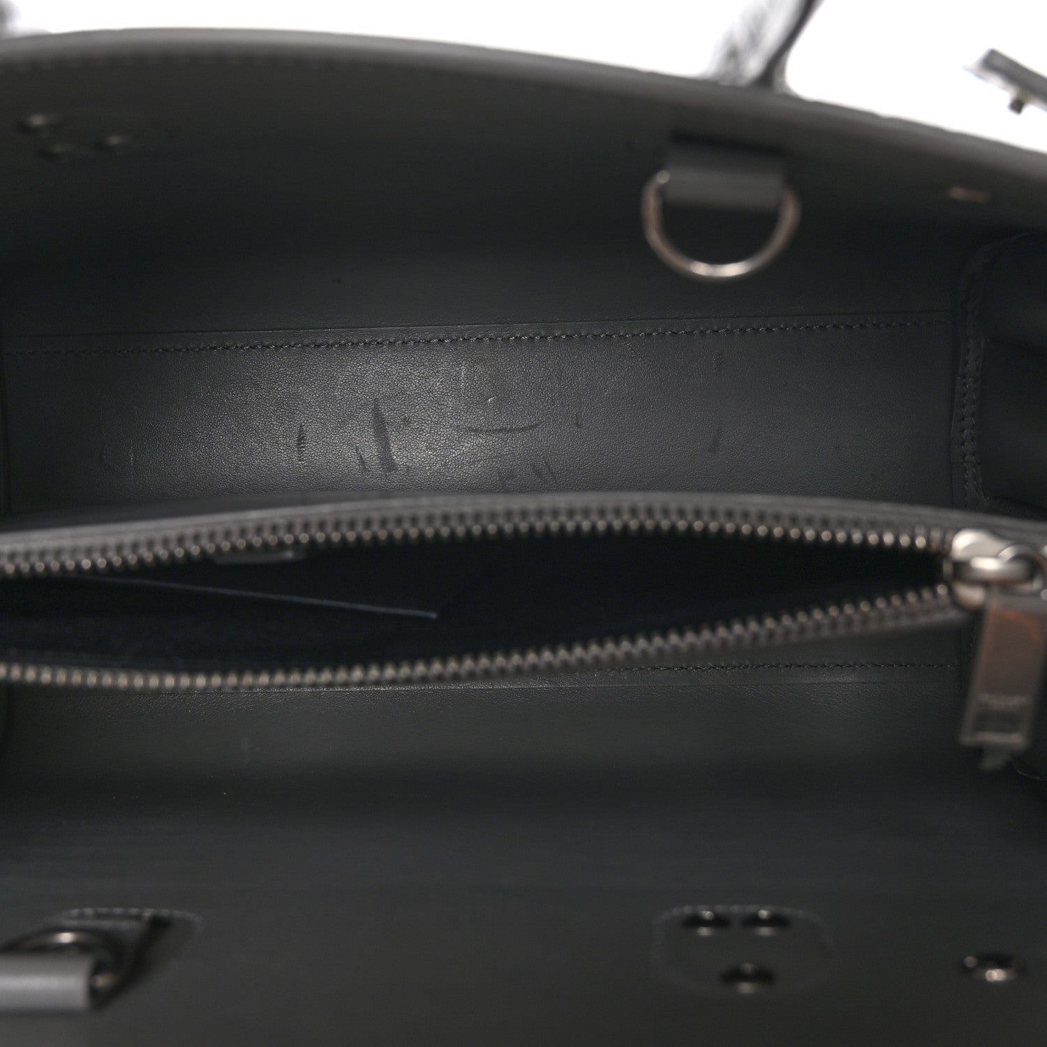 Saint Laurent Calfskin Crocodile Embossed Baby Sac De Jour New Stone Grey 5 of 9