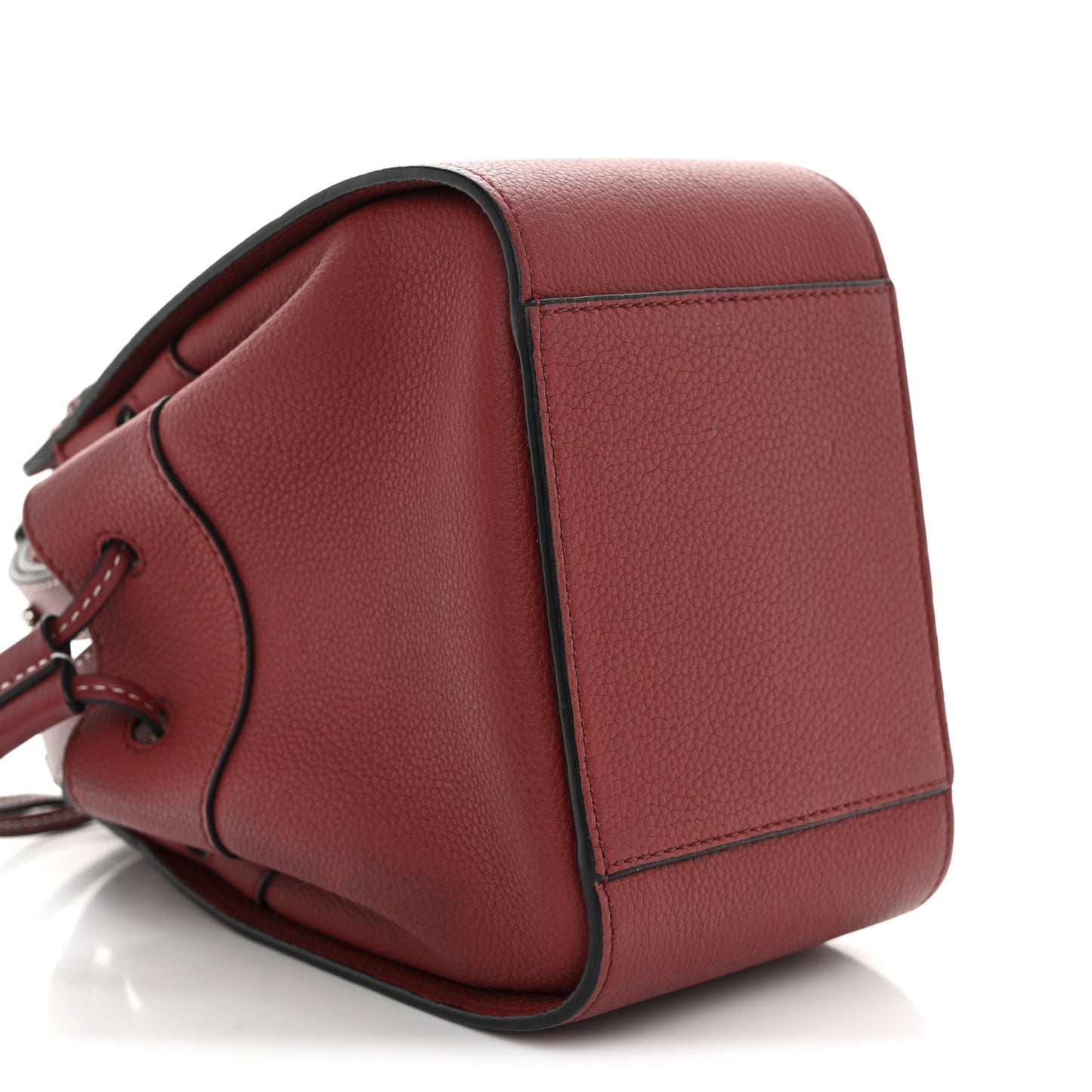 Soft Grained Calfskin Mini Hammock Shoulder Bag Dark Red