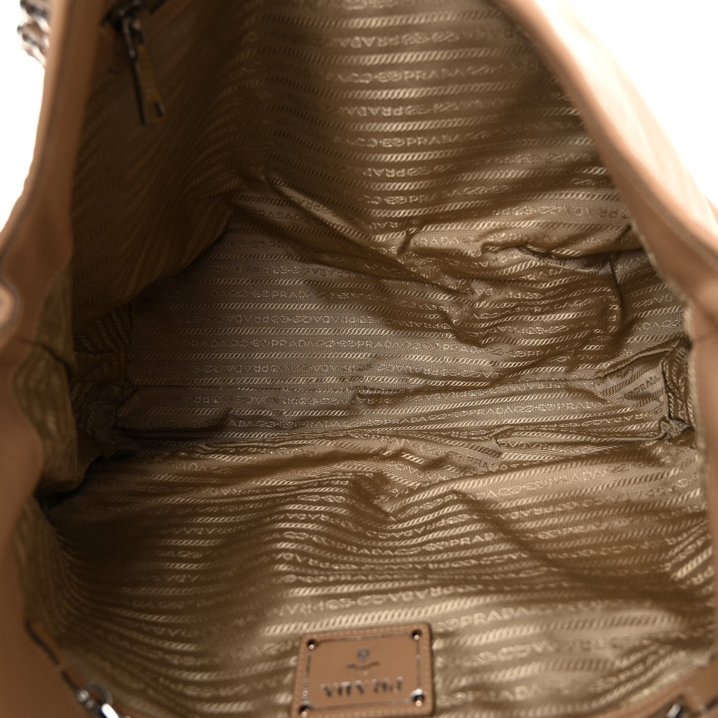 Soft Calf Chain Tote Caramel