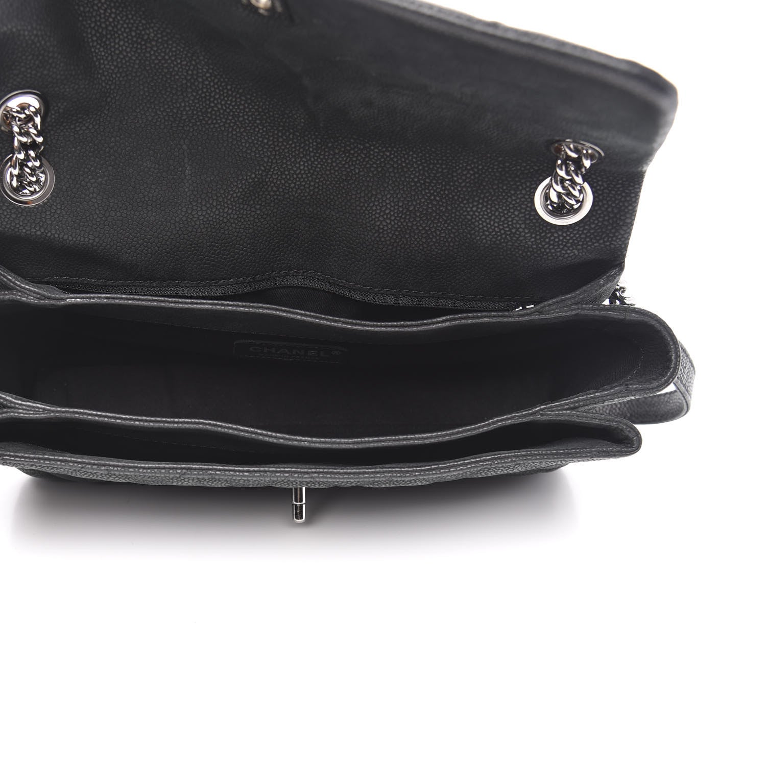 Chanel Iridescent Caviar Small Lady Pearly Flap Black 5 of 11