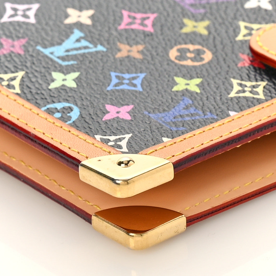 Louis Vuitton Monogram Multicolor Agenda PM Black 8 of 9