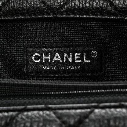 Chanel Calfskin Quilted XXL Travel Flap Bag Black 6 of 9