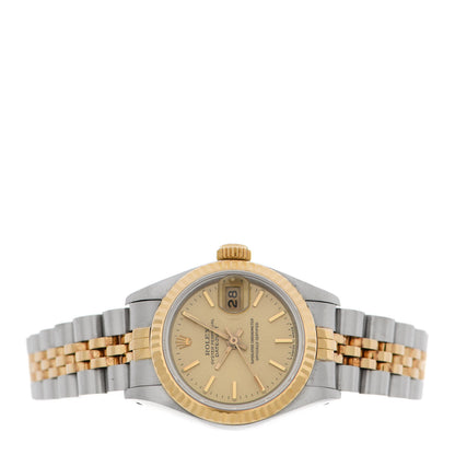 Rolex Stainless Steel 18K Yellow Gold 26mm Oyster Perpetual Datejust Watch Champagne 69173 2 of 7