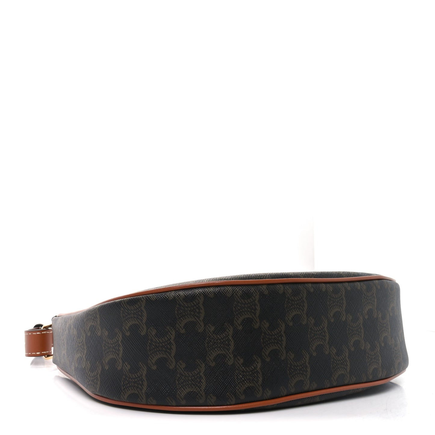 Triomphe Canvas Calfskin Ava Shoulder Bag Tan